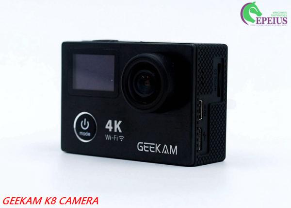 Compact 2 Inch Dual Screen 4k Waterproof Action Video Camera K8 360VR 170 Degree