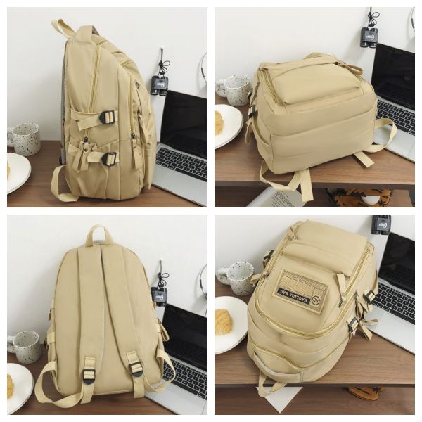 Colefa Factory Nylon Back Bags for Women Travel Spring Autumn Computer Backpack for Men High Middle School Student Backpack