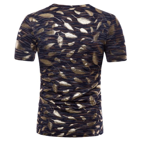 Plus Size Mens Gold Foil T Shirt / Sublimation Oversized Band T Shirt Soft