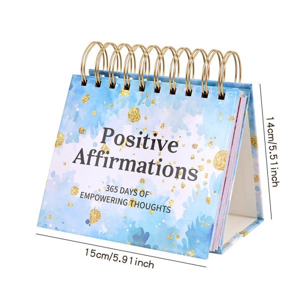Motivational & Inspirational Perpetual Daily Calendar Undated 365 Days Desk Calendar/Inspirational Standing Flip Calendar