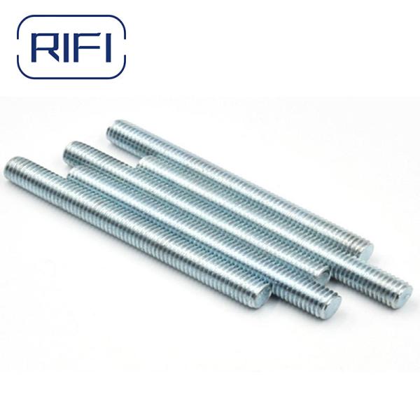 DIN975 Rodas de fio de aço com baixo teor de carbono Full Blue White Zinc 2 metros 4,8 Grau
