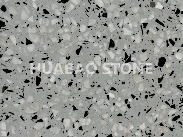 Water Proof Stone Panels Interior High Pressure Resistant Grey Flamed Surface Finish