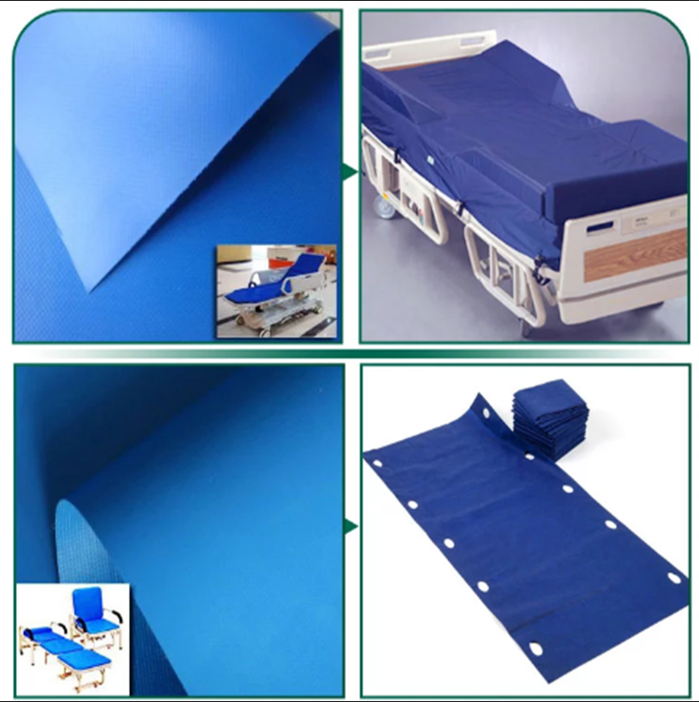 Прочная ткань одежды PVC для ткани Pvc медицинских поставок ясной для одежды