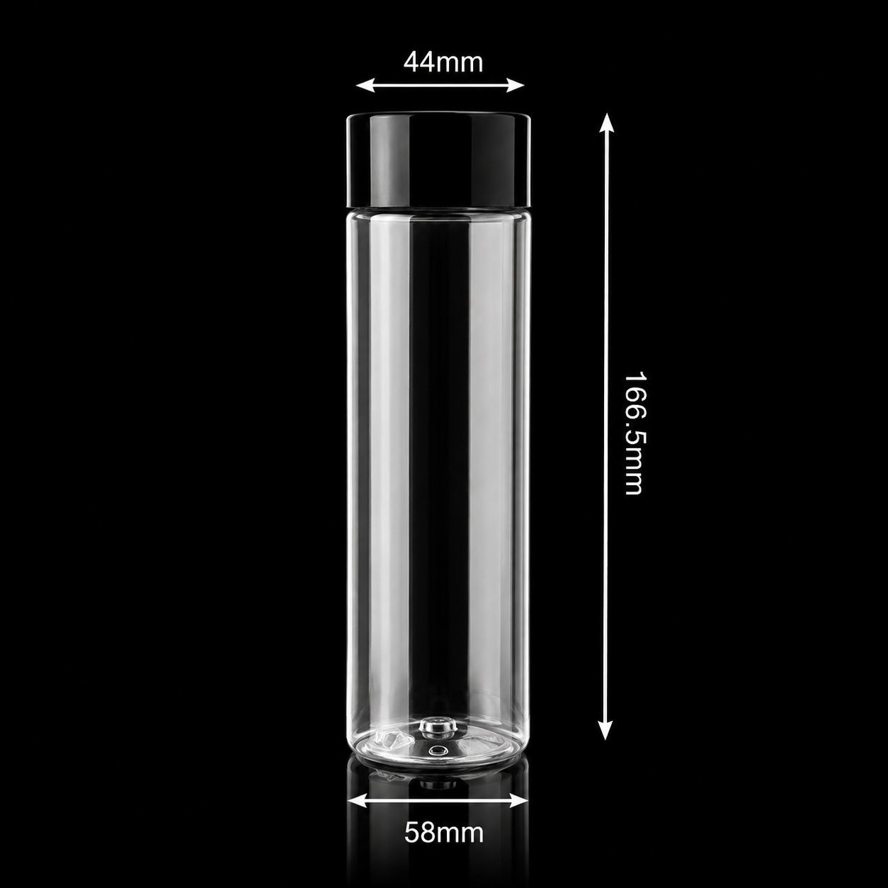 44mm 350ml PET Beverage Bottle With Plastic Screw Cap For Café And RTD Drinks