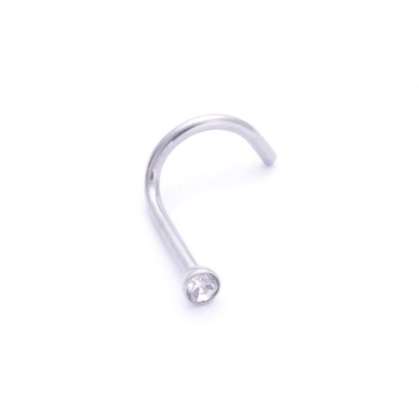 Anodisé Titane Neige bijoux 18k or rond Barbell Ball