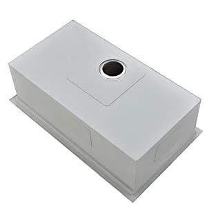 нержавеющая сталь рисбермы 304 уступа шара раковины рабочего места кухни дюйма 30X22 одиночная