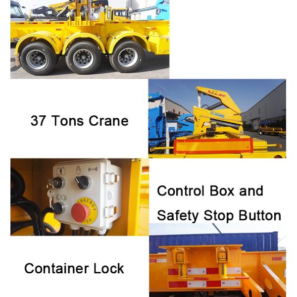 TITAN 37 Tons Container Side Lifter Trailer for Sale