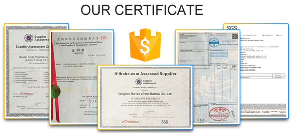 Galvanized Color Pneumatic Rubber Wheels Steel Rim Ball Bearing 55mm Hub 3.50-4