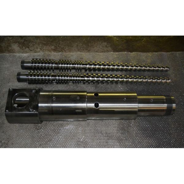 Customized 80/156 Conical Twin Screw Extruder for PVC/PE/PP Profile Extrusion at Best