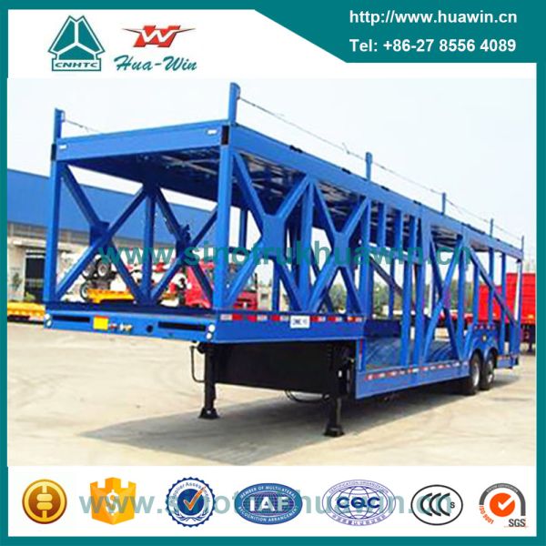 2 Axle Hauling Semi Trailer Car Hauling Trailer Carrier Semi Trailer for Sale