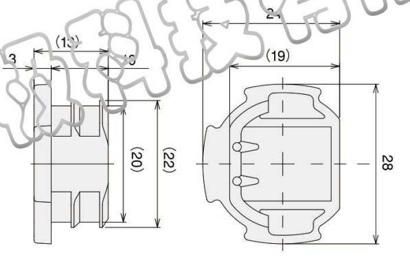 La tubería de aluminio que cabe del casquillo plástico articula el C AL-47 para la cadena de producción