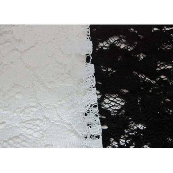 150CM Chemical Corded Flower Lace Fabric 40% Nylon + 60% Cotton CY-DK0004