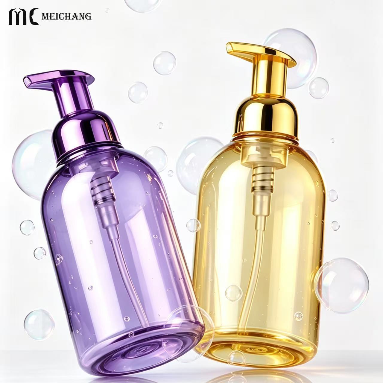 600ml PET Foaming Pump Bottle for Foaming Hand Soap Packaging(MC-1803)