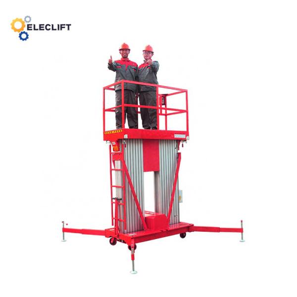Electric Aerial Work Platform Self Propelled Single Man Lift with Manual Control