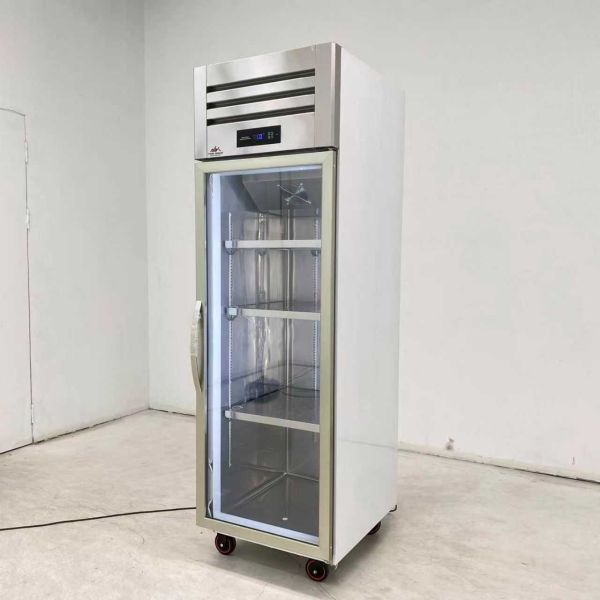 Business Food Glass Door Display Freezer Upright Display Freezer Customized Logo