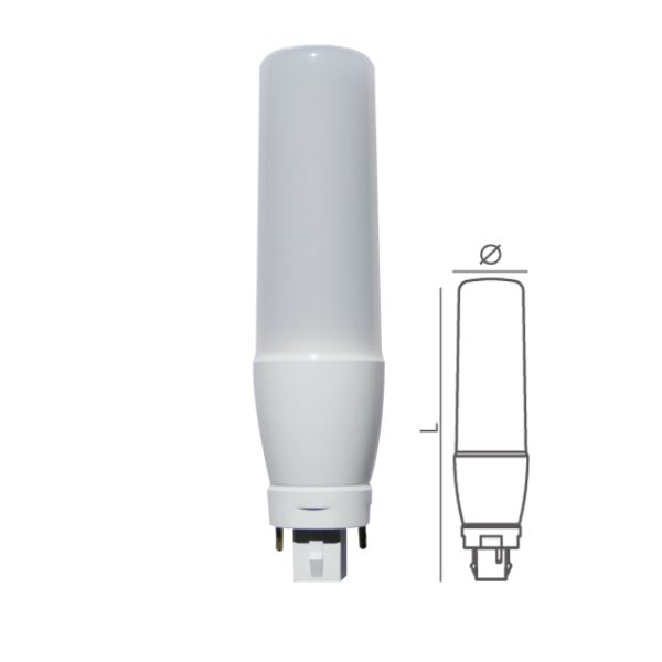 Long Working Lifetime T37 LED Stick T Bulb 5W 7W 9W 15W E27/PLC G24 3000K/4000K/6500K