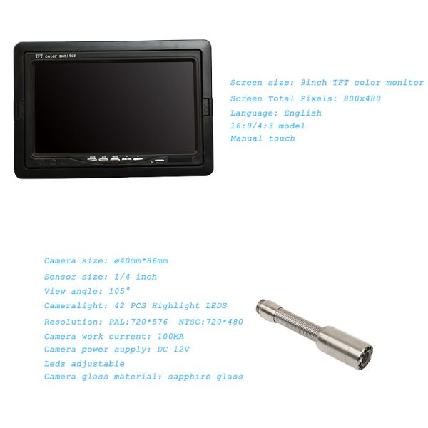 360 Degree Camera Pipe Inspection Camera With 20m To 100m Fiber Glass Cable
