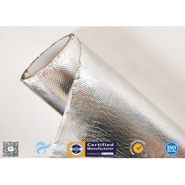 UV Resistant , Age Resistant 300℃ Aluminium Foil Fiberglass Cloth