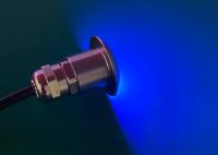 Stainless Steel Recessed Modern Accent Lighting For Deck Blue Emitting