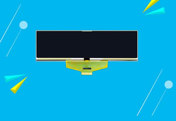 Módulo de exibição PMOLED de 5,5 polegadas, resolução de 256 * 64, interface SPI de 3/4 fios de 30 pinos, unidade IC SSD1322