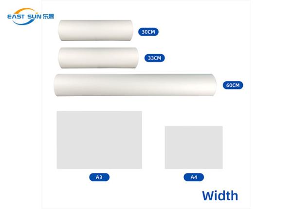 Double Side Matte DTF PET Film 0.075mm Color Inkjet DTF Printing Film