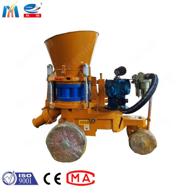 Compact Air Driven Dry Shotcrete Machine with 10L Capacity Anti-Stick Material and Steel Liner Plate