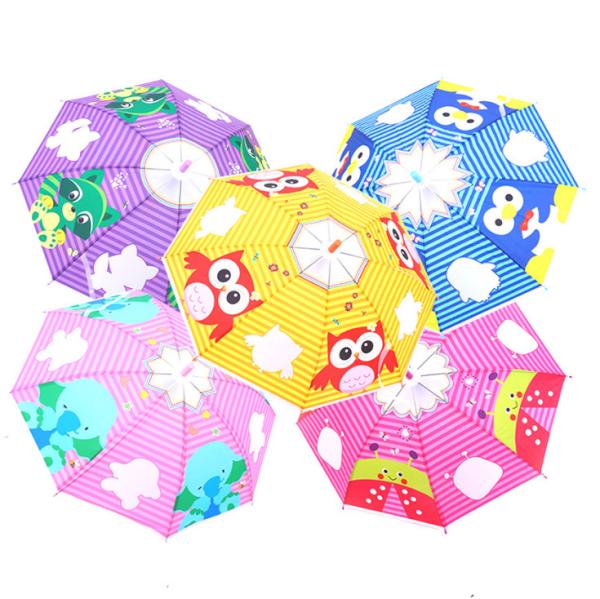 UV Protect Kids Rain Umbrellas 3D Animal Shape Cartoon Childrens Novelty Umbrellas