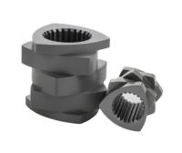 Élément bimétallique de vis d'extrudeuse pour l'extrudeuse en plastique en bois pour la boudineuse à vis jumelle