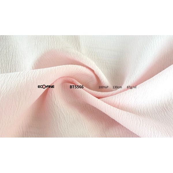 Fluffy texture Polyester Yarn Fabric 87GSM Comfortable Soft Shirt Fabric