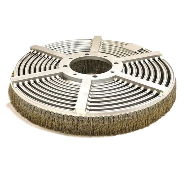 400mm Diameter Stainless Steel Crimped Wire Spiral Wound Cup Brushes For Wire Processing