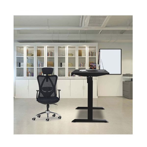 Электрический подъемный кофейный стол для домашнего офиса регулируемая высота черный металл 0,98 мм / с