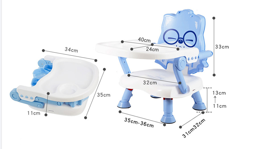 Baby Eating High Chair Modern Portable Baby Dining Chair for Learning and Dining