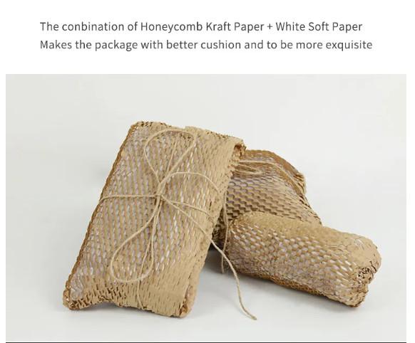 Biodegradable Honeycomb Folding Paper Packaging For Wrapping Cushion Roll