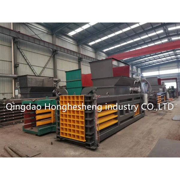 Automatic Horizontal Plastic Bottle Press Recycled Cardboard Baler Machine