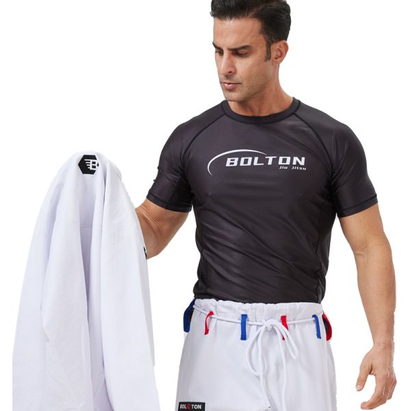 Fully Sublimation Martial Arts BJJ Rashguard Compression Shirt Quick Dry with Pilling Resistance