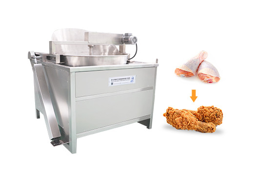 French Fries And Fry Chicken 100kg/H Automatic Fryer Machine