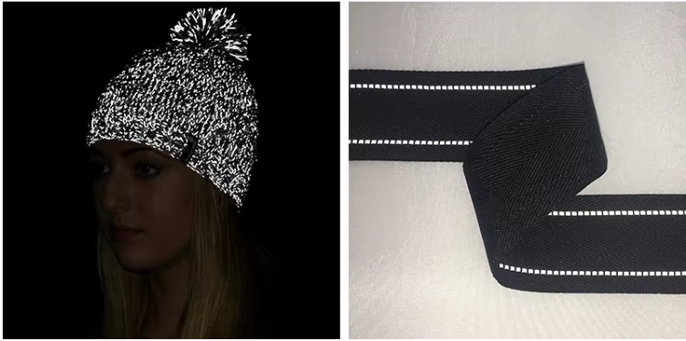 Single Both Side Sewing Iridescent Reflective Embroidery Thread Reflective Yarn For Night Safety