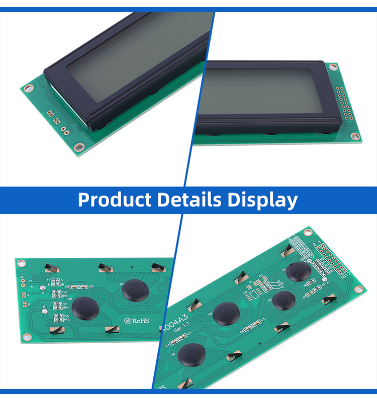 Cyrillic Gray Film 4004A3 Character Module LED Backlight 4004 Character LCD Module