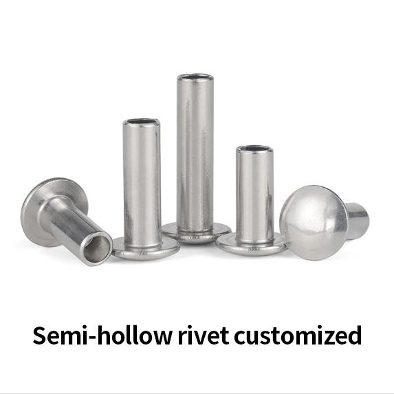 Custom semi-hollow full hollow brass stainless steel screws
