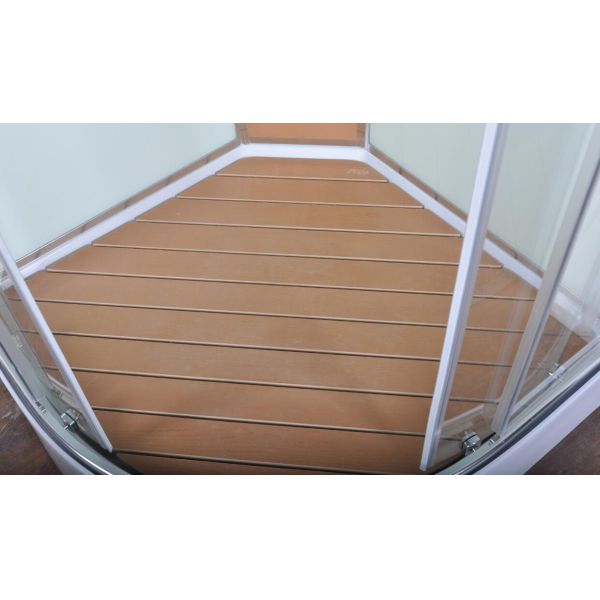 Comfort Waterproof Curved Corner Shower Enclosure Kits Free Standing Type