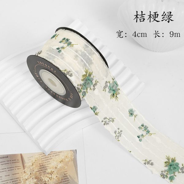 Цветочная печатная персонализированная лента 4 см