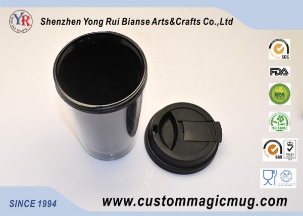 Company Promotion Giveaways Double Wall Plastic Cup Logo Printed PP Material