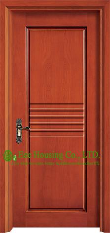 Custom Mahogany Timber Veneer Wood Front Door For Villas, Smooth Surface Solid Wood Door