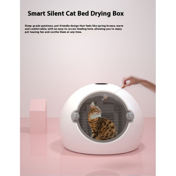 Eco-Friendly Intelligent Charge-Powered Automatic Dryer for Dogs & Cats Plastic Blower Easy Clean Drying Box Pet Shower Brush