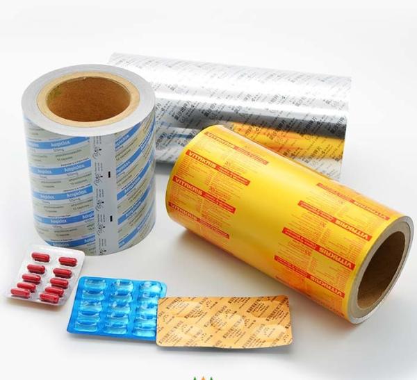 Gold Coated Pharma Aluminium Blister Foil For Medicine Packaging