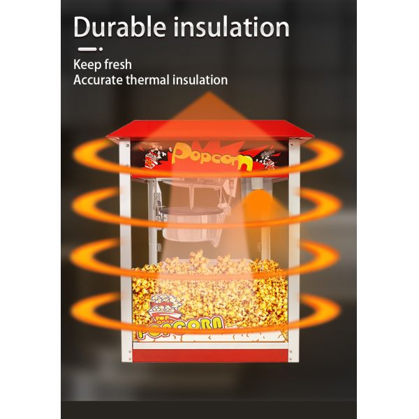 Красный промышленный коммерческий попкорн для кинотеатров Электрический автоматический попкорн