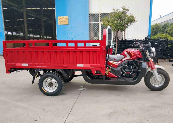 Heavy Load Cargo Tricycle 250CC Cargo Tricycle RED Double Water Cooled