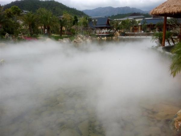 電源と調整可能な水流の丸いダンデリアン噴水