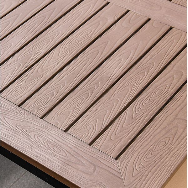 Outdoor Table And Chair Villa Courtyard Garden Leisure Terrace Plastic Wood Table Combination Of Outdoor Rattan Table