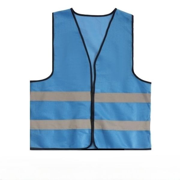 Hi Vis Reflective Safety Vests With Pockets Polyester SGS Certificate